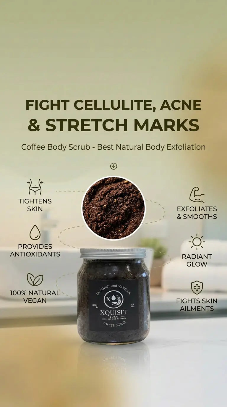 Coffee Body Scrub Xquisit Luxe skincare & Perfume
