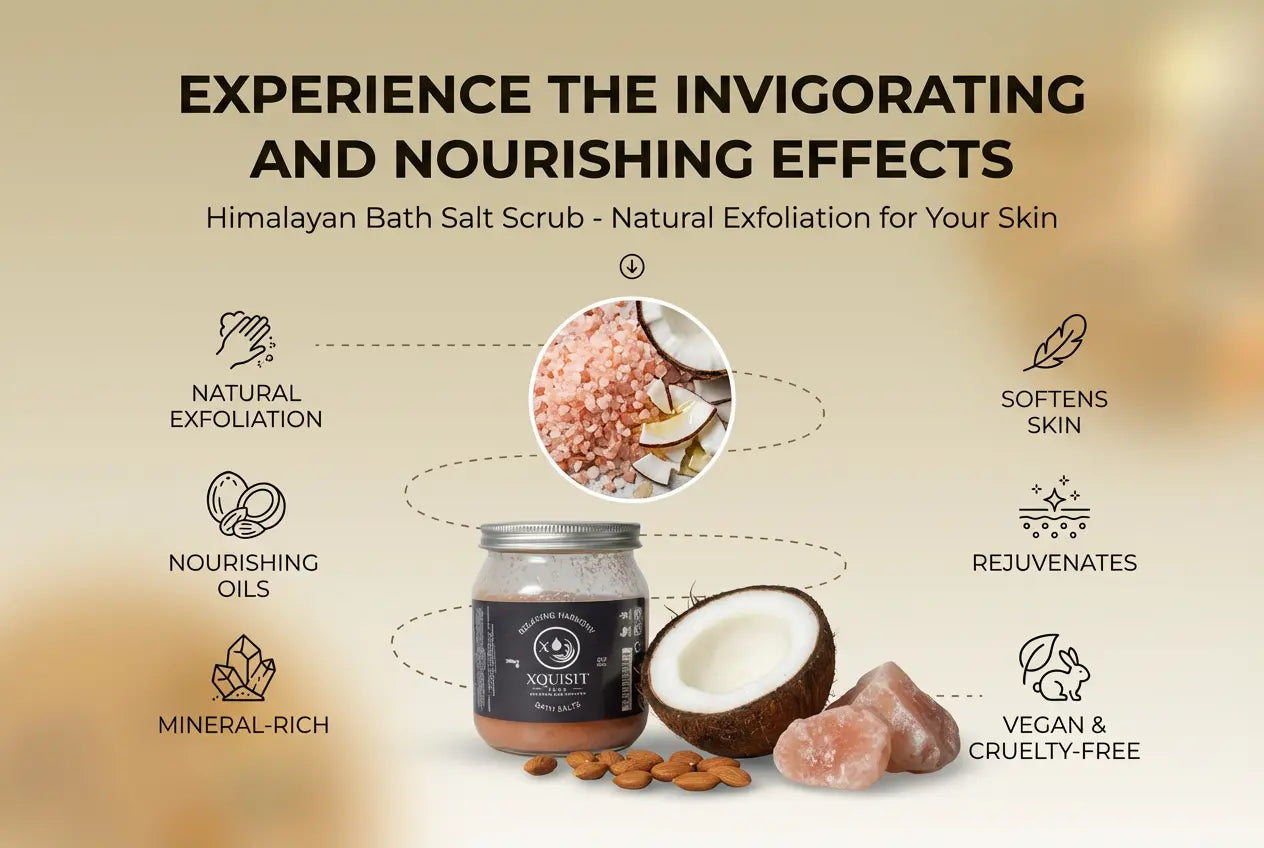 Himalayan Bath Salt Scrub Xquisit Luxe skincare & Perfume