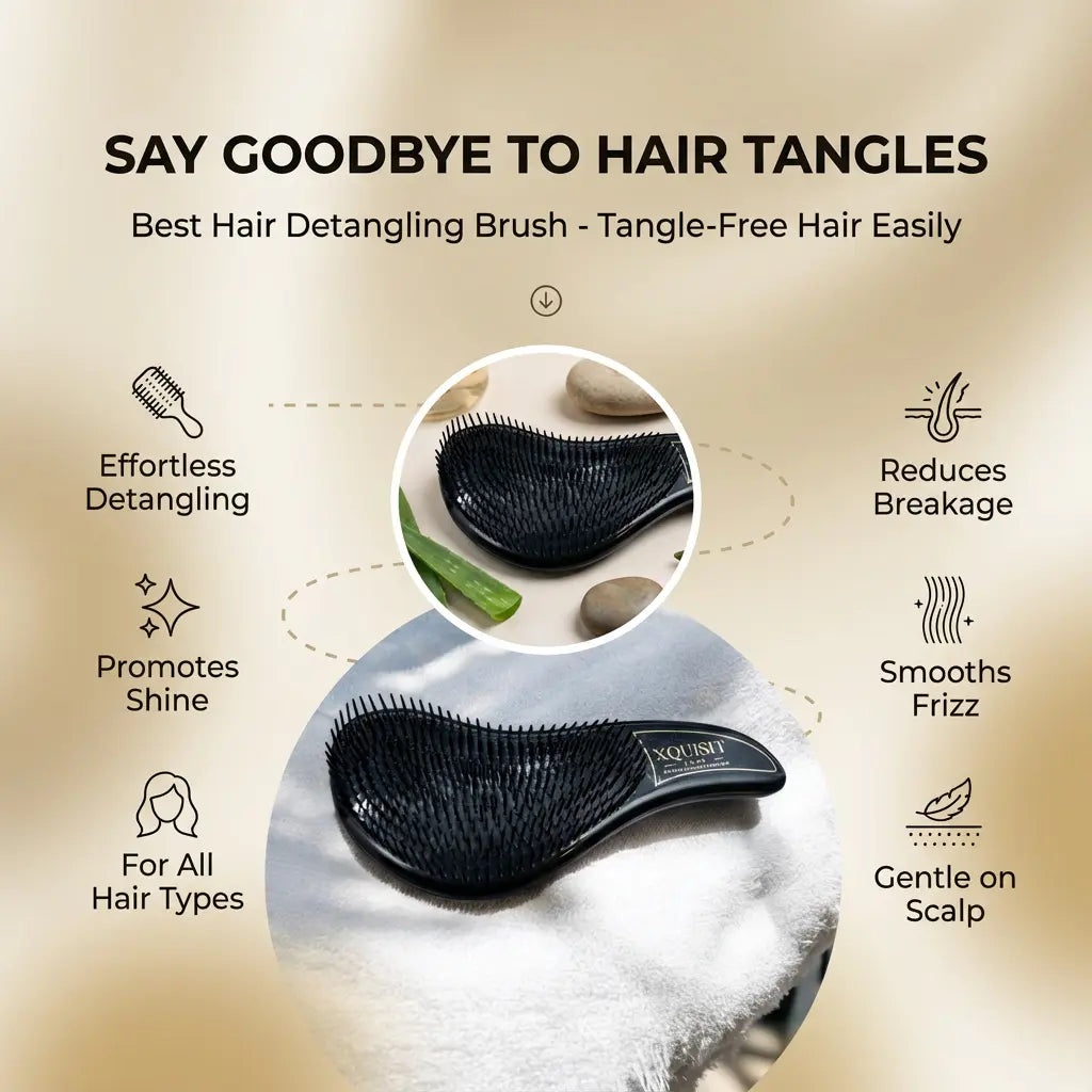 Best Hair Detangling Brush - How to Detangle Hair Easily! Xquisit Luxe skincare & fragrance