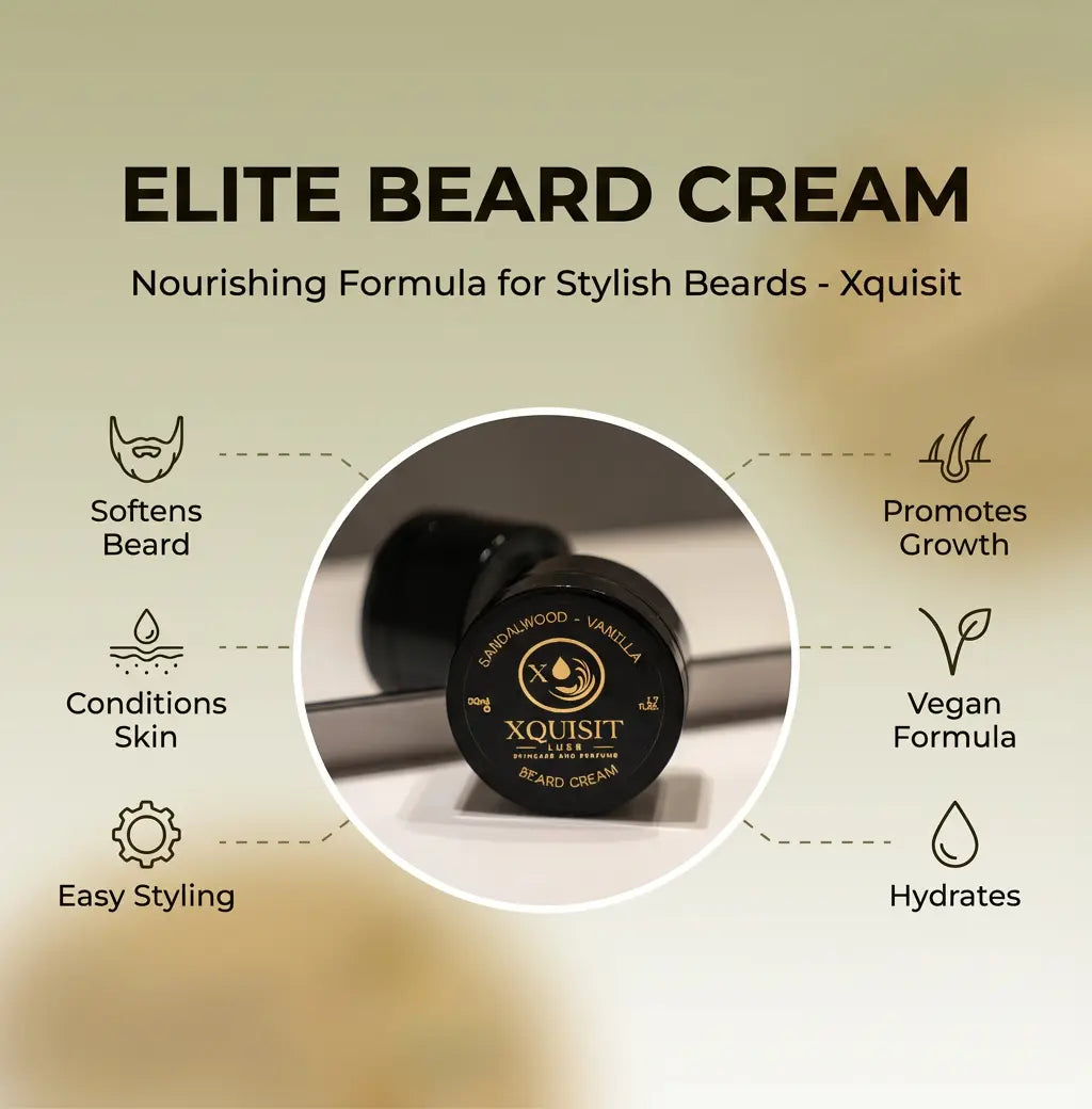 Beard Cream: Nourishing Formula for Beard Care Xquisit Luxe skincare & fragrance
