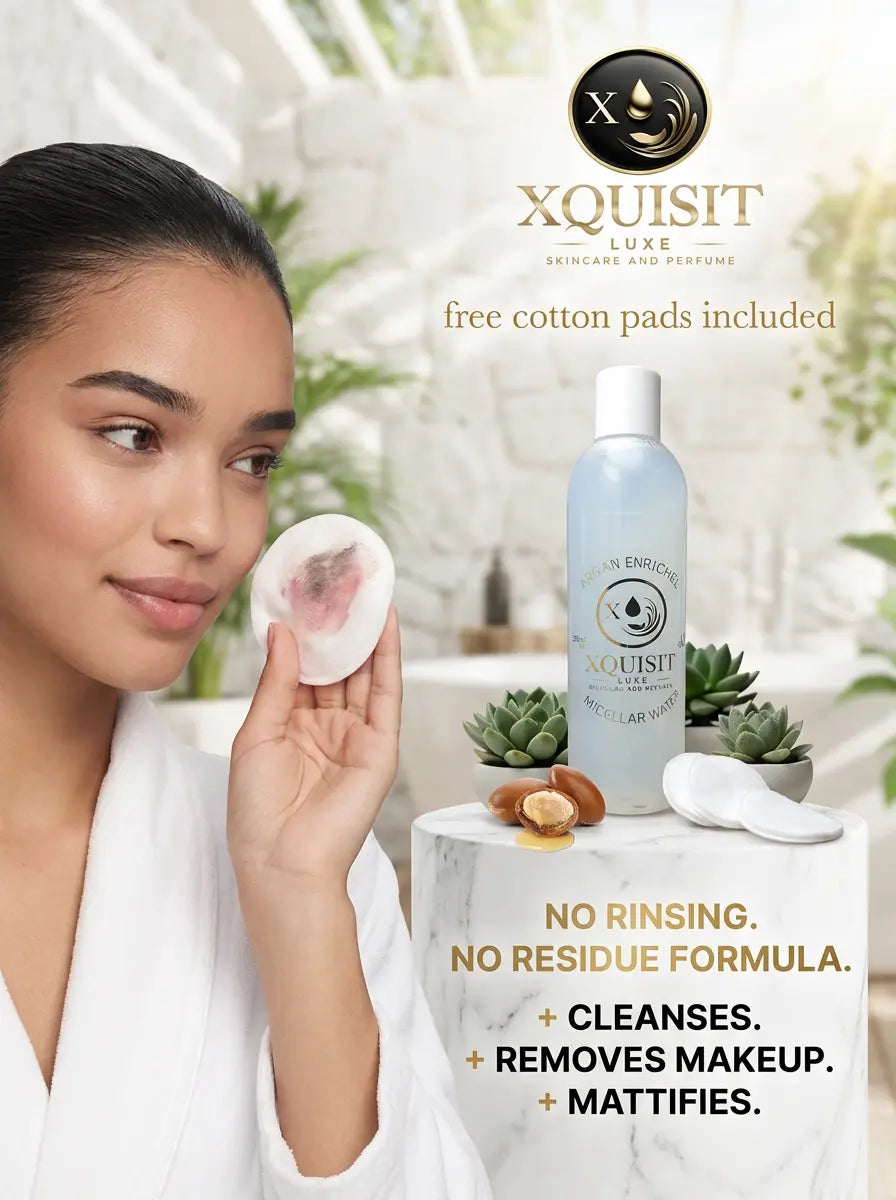 Argan micellar water, Effective Makeup remover - Xquisit Luxe skincare & Perfume