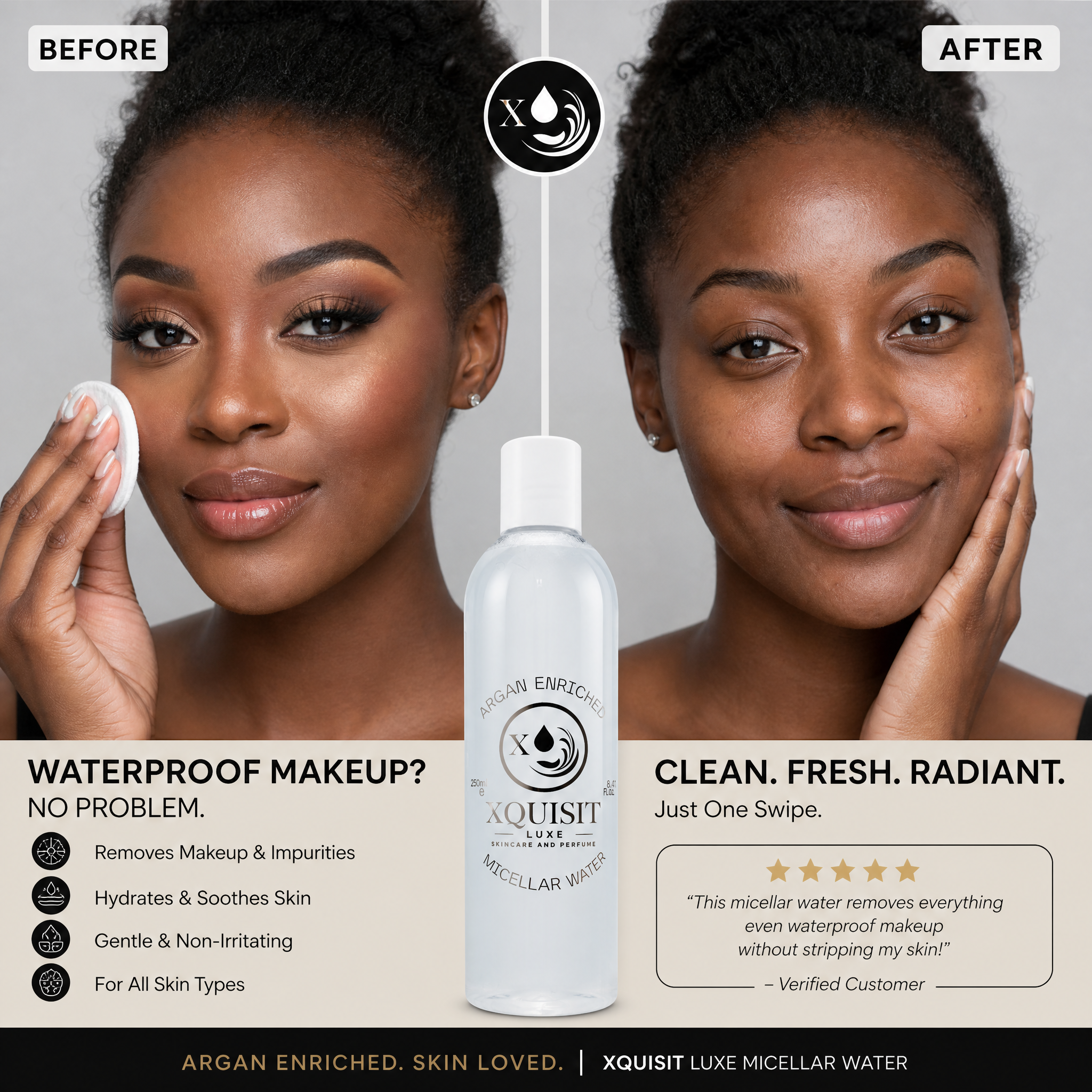 Argan Micellar Water — Effective Makeup Removal