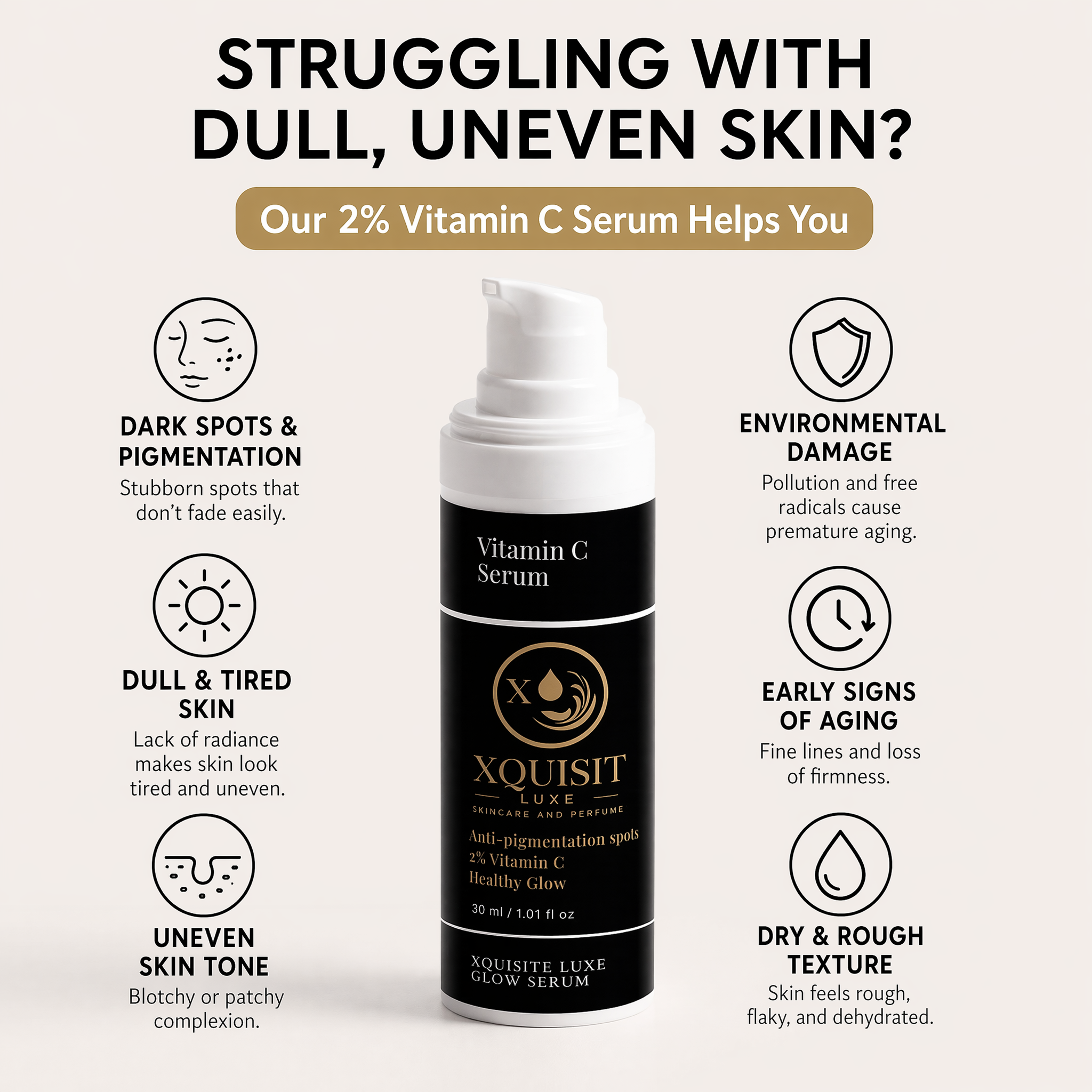 Vitamin C Face Serum with Hyaluronic Acid — Radiant Skin