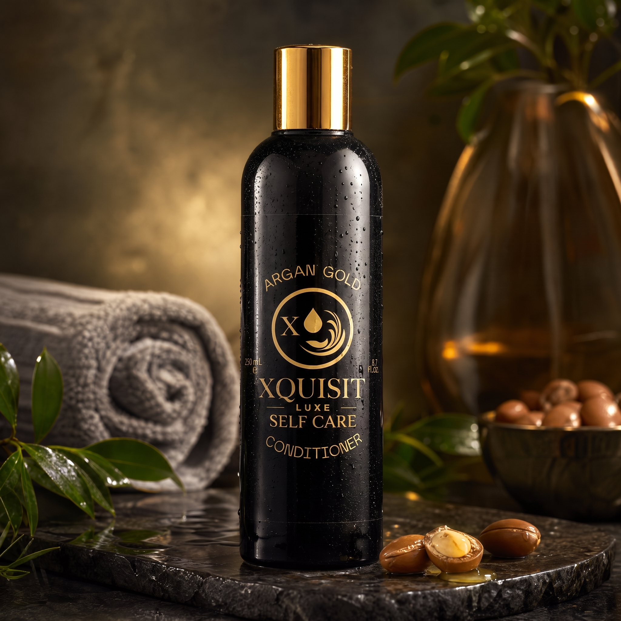 Après-shampoing Argan Gold pour des Cheveux Nourris et Brillants