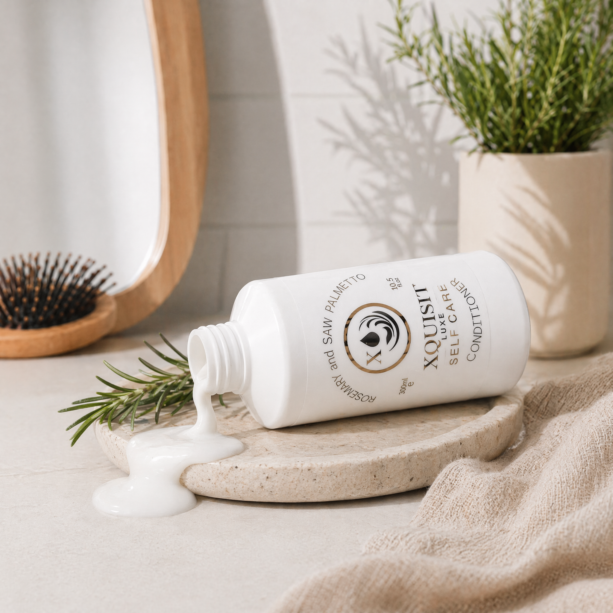 Après-shampoing à la formule de romarin pour une pousse de cheveux plus épaisse et plus saine