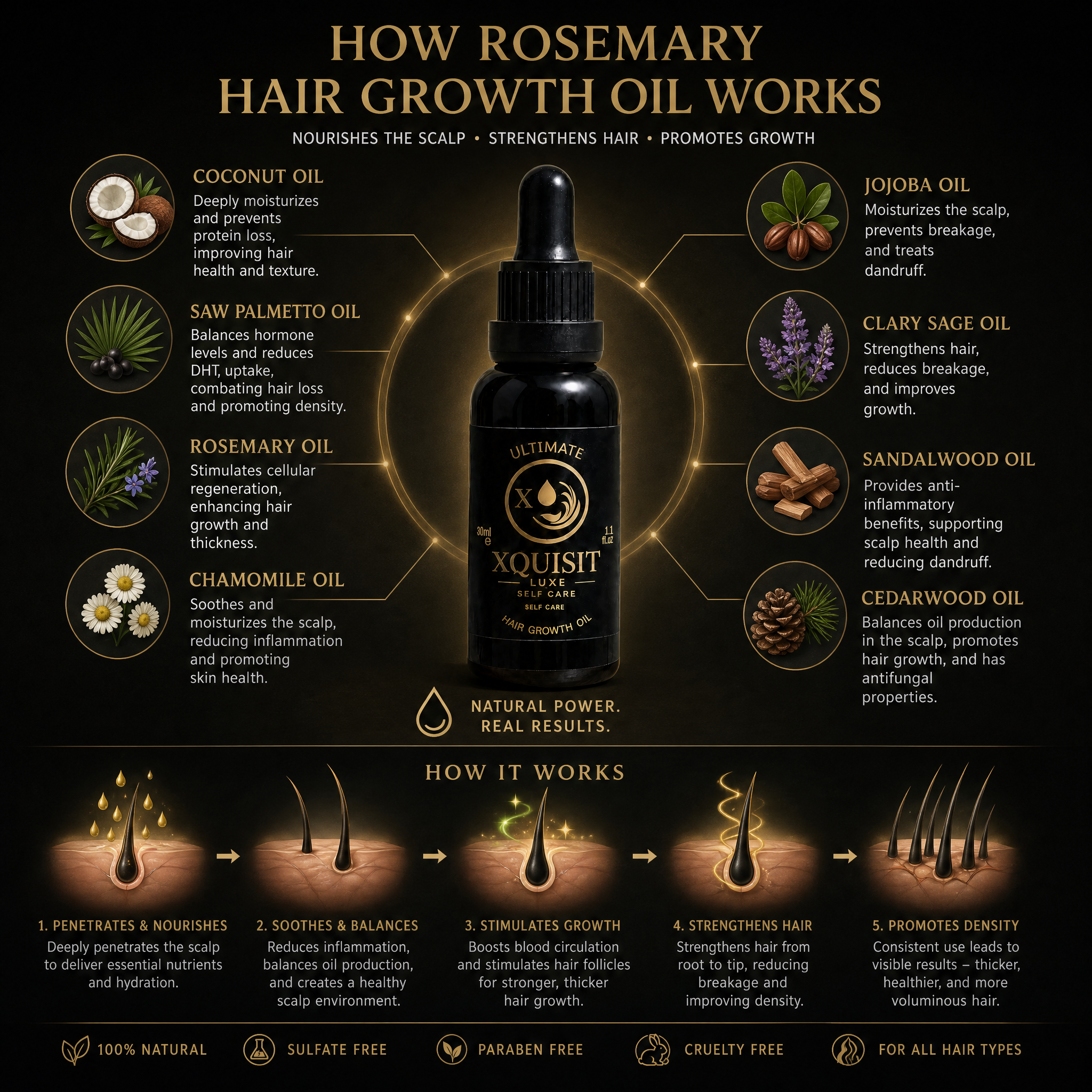 Rosemary Oil for Hair Growth — Thicker, Healthier Hair Xquisit Luxe