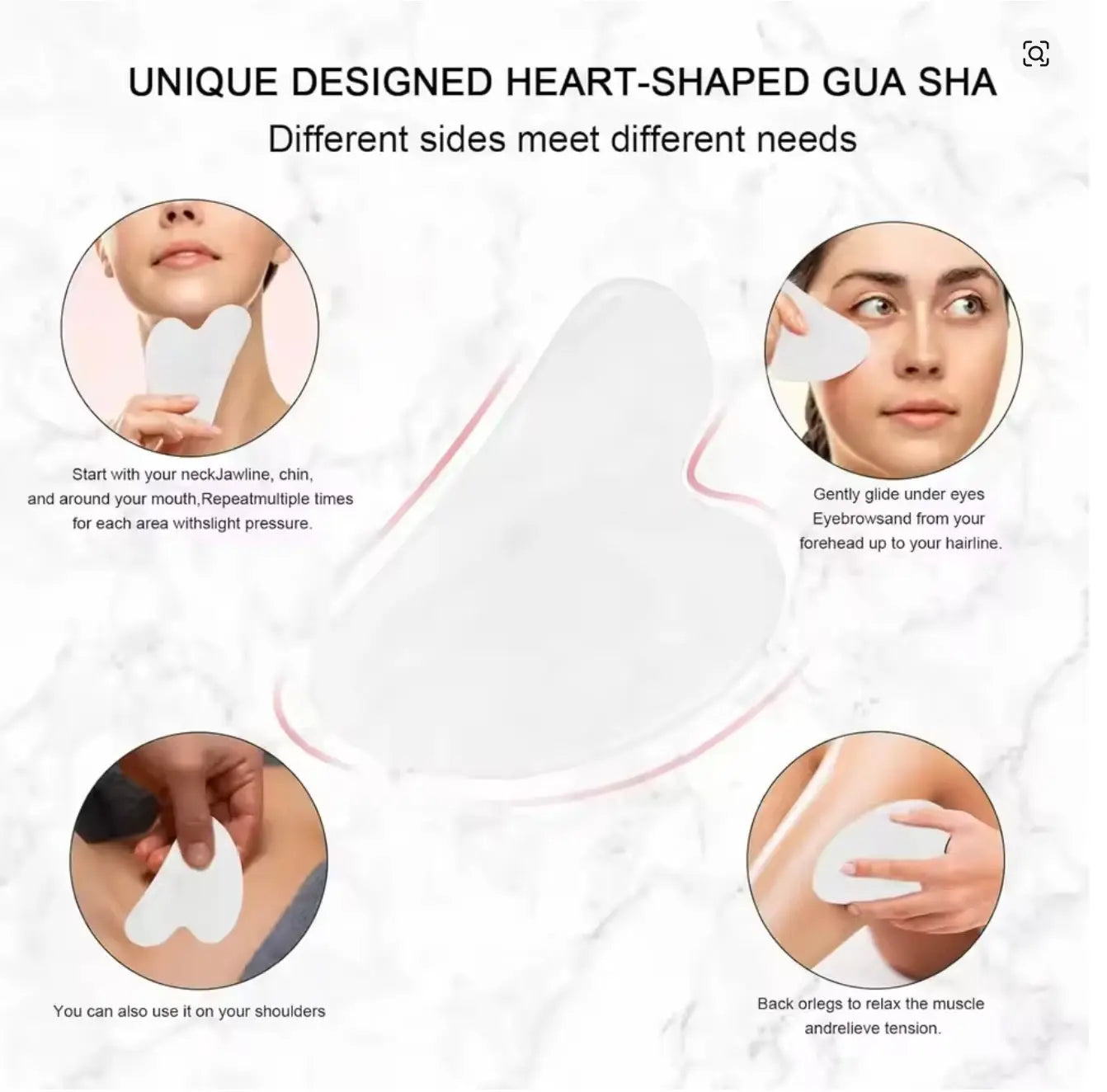 Premium Jade Roller and Gua Sha Set