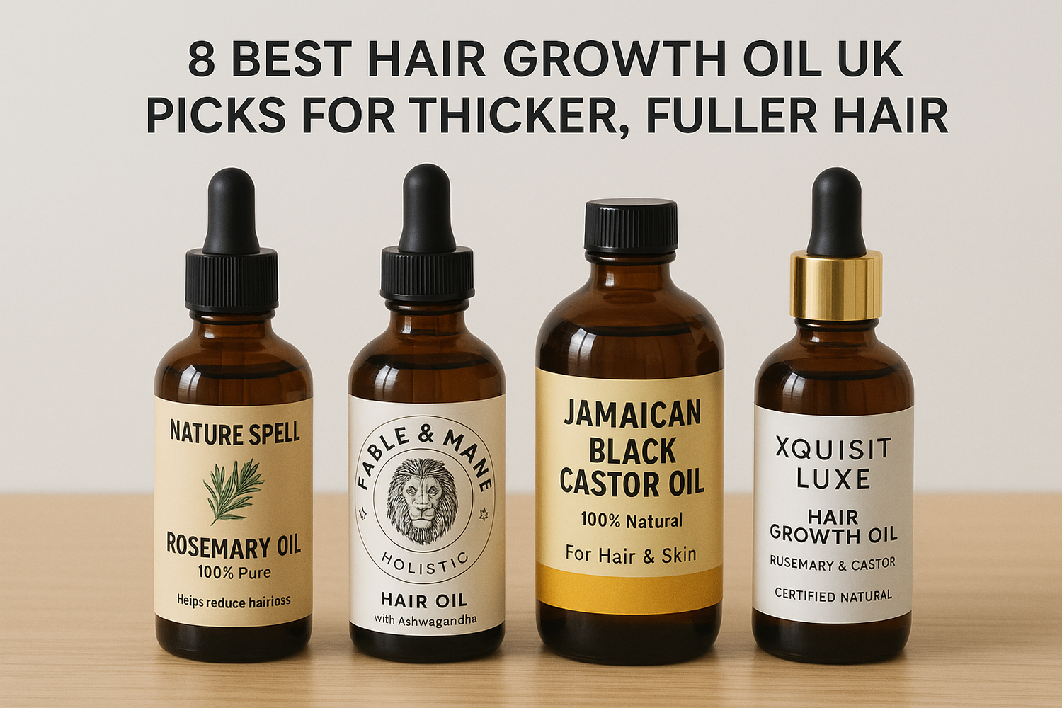 8 Best Hair Growth Oil UK Picks for Thicker, Fuller Hair