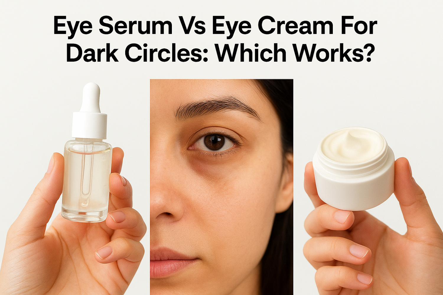 Eye Serum Vs Eye Cream For Dark Circles: Which Works?