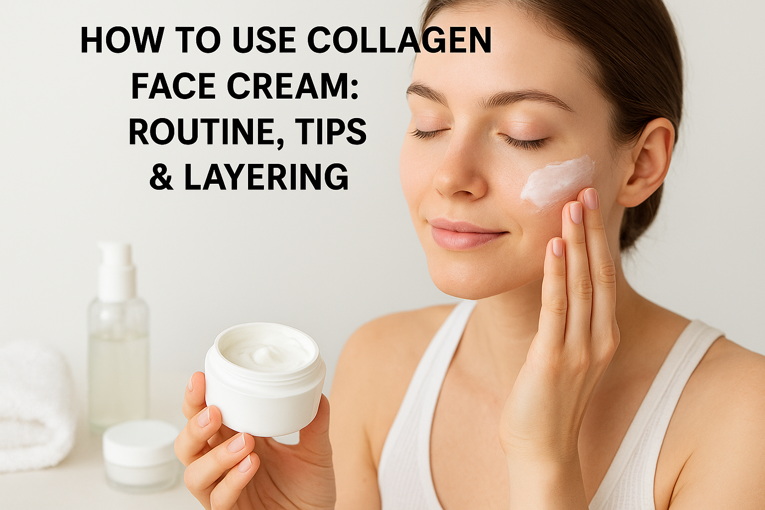 How to Use Collagen Face Cream: Routine, Tips & Layering