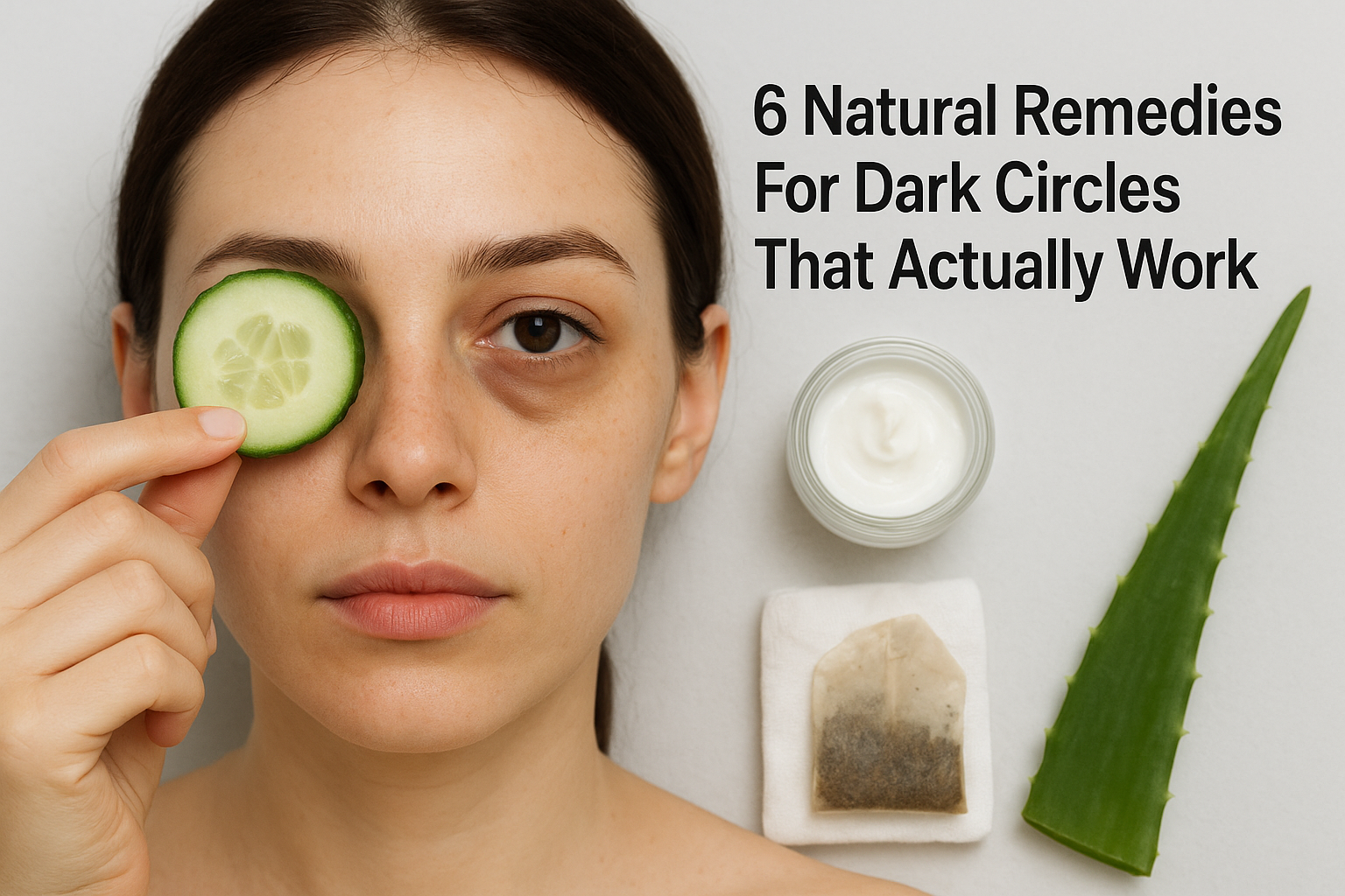 6 Natural Remedies For Dark Circles That Actually Work