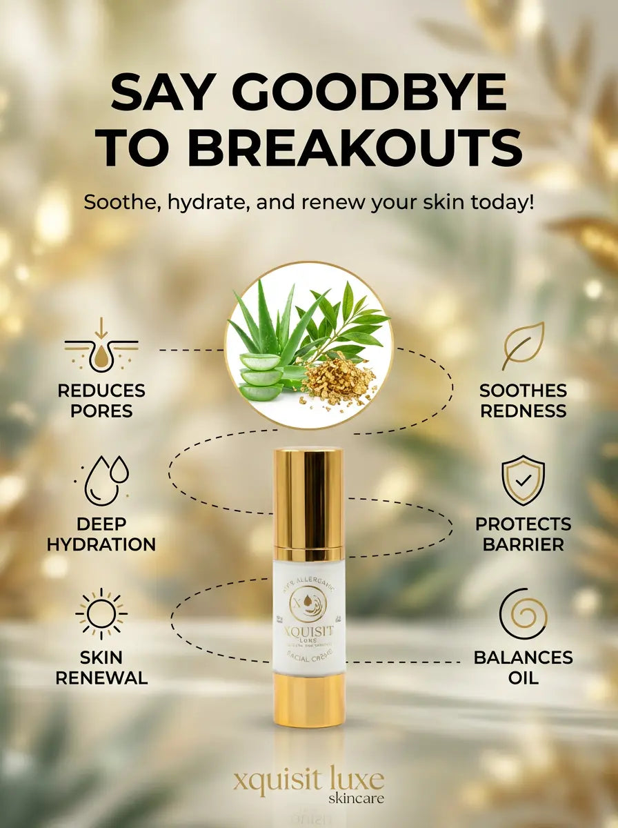 Anti Breakout Facial Crème - moisturiser for all skin type Xquisit Luxe skincare &amp; fragrance