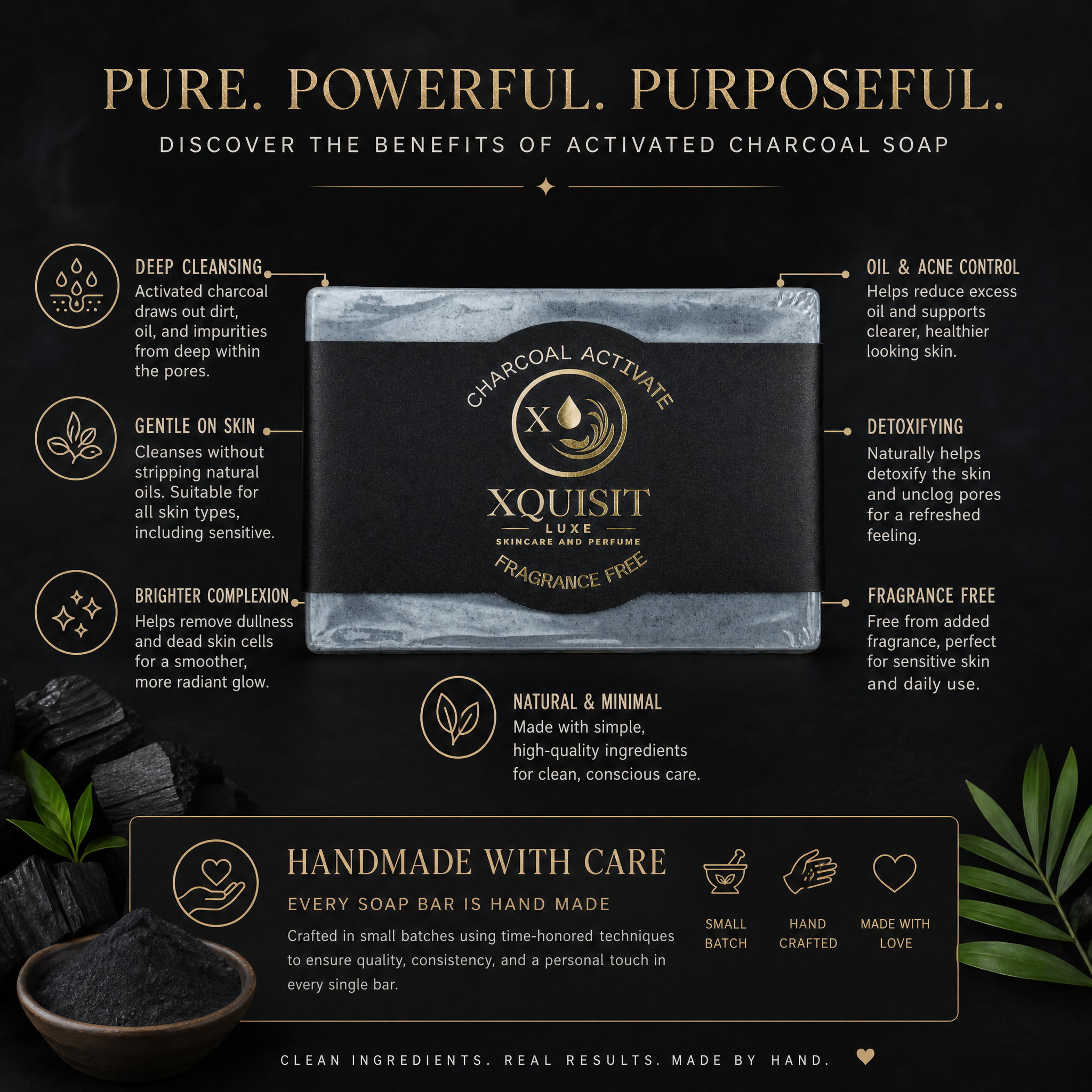 Activated Charcoal Soap — Deep Cleansing &amp; Skin Detox
