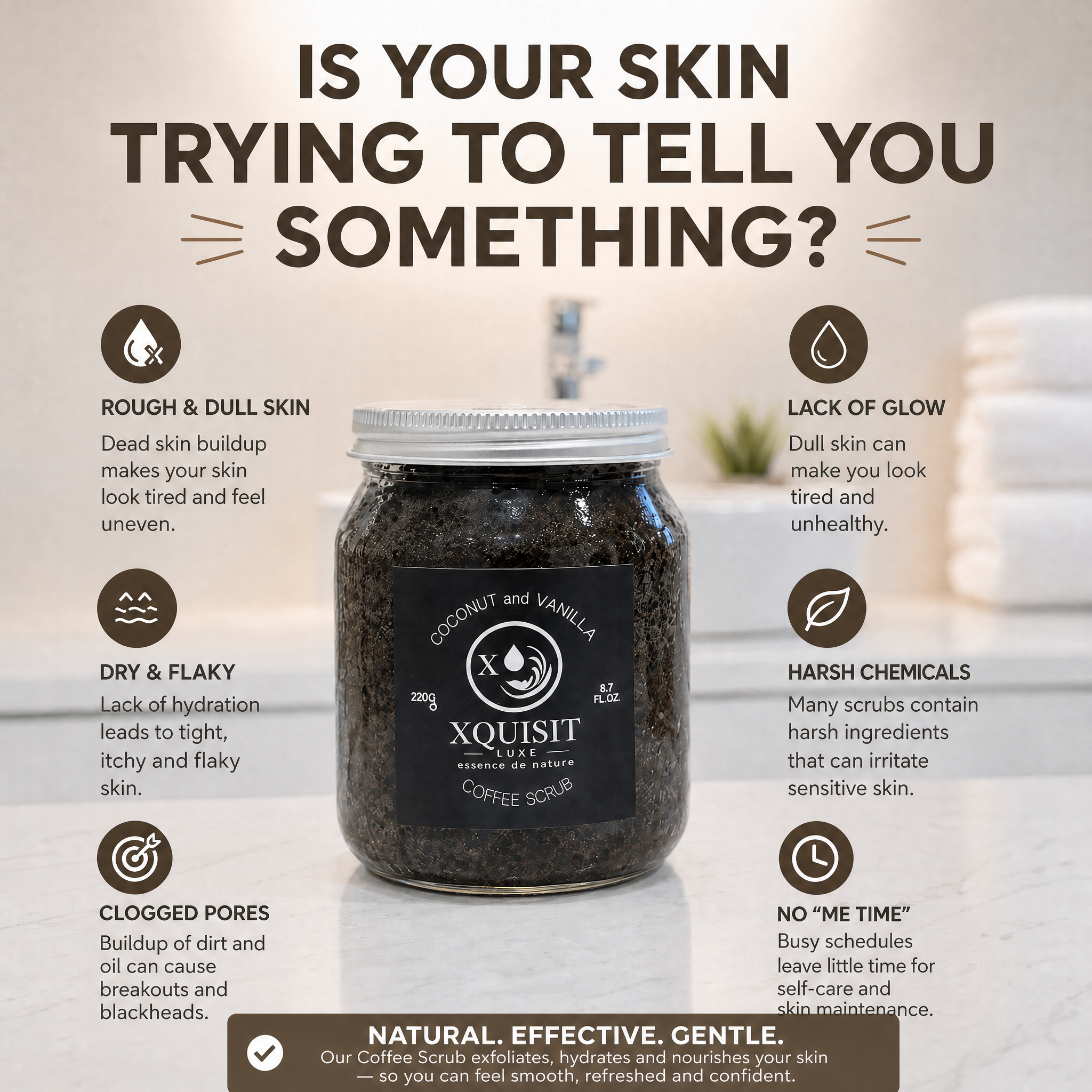 Coffee Body Scrub — Natural Exfoliation for Glowing Skin