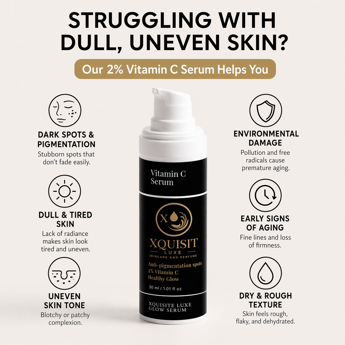 Vitamin C Face Serum with Hyaluronic Acid — Radiant Skin