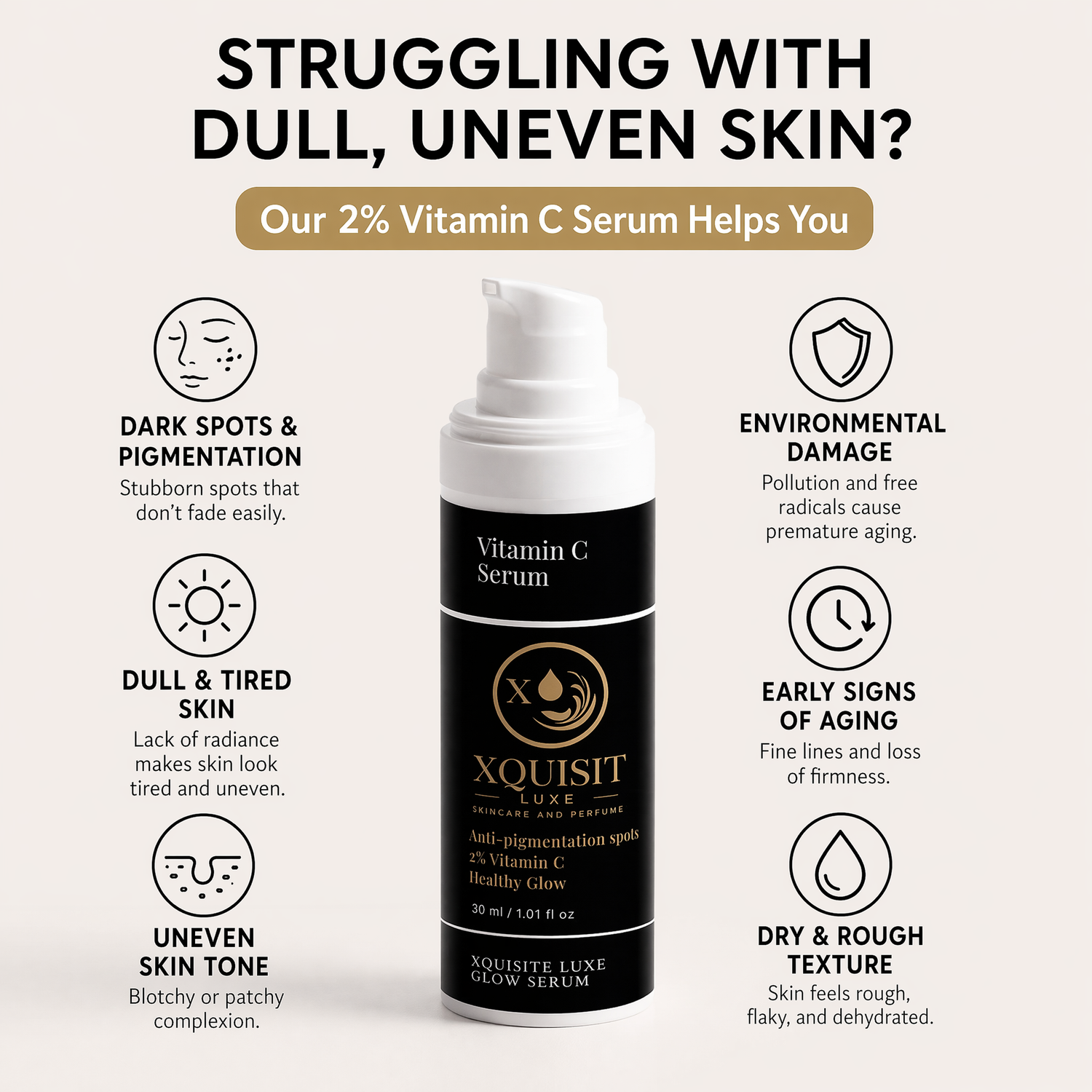 Vitamin C Face Serum with Hyaluronic Acid — Radiant Skin