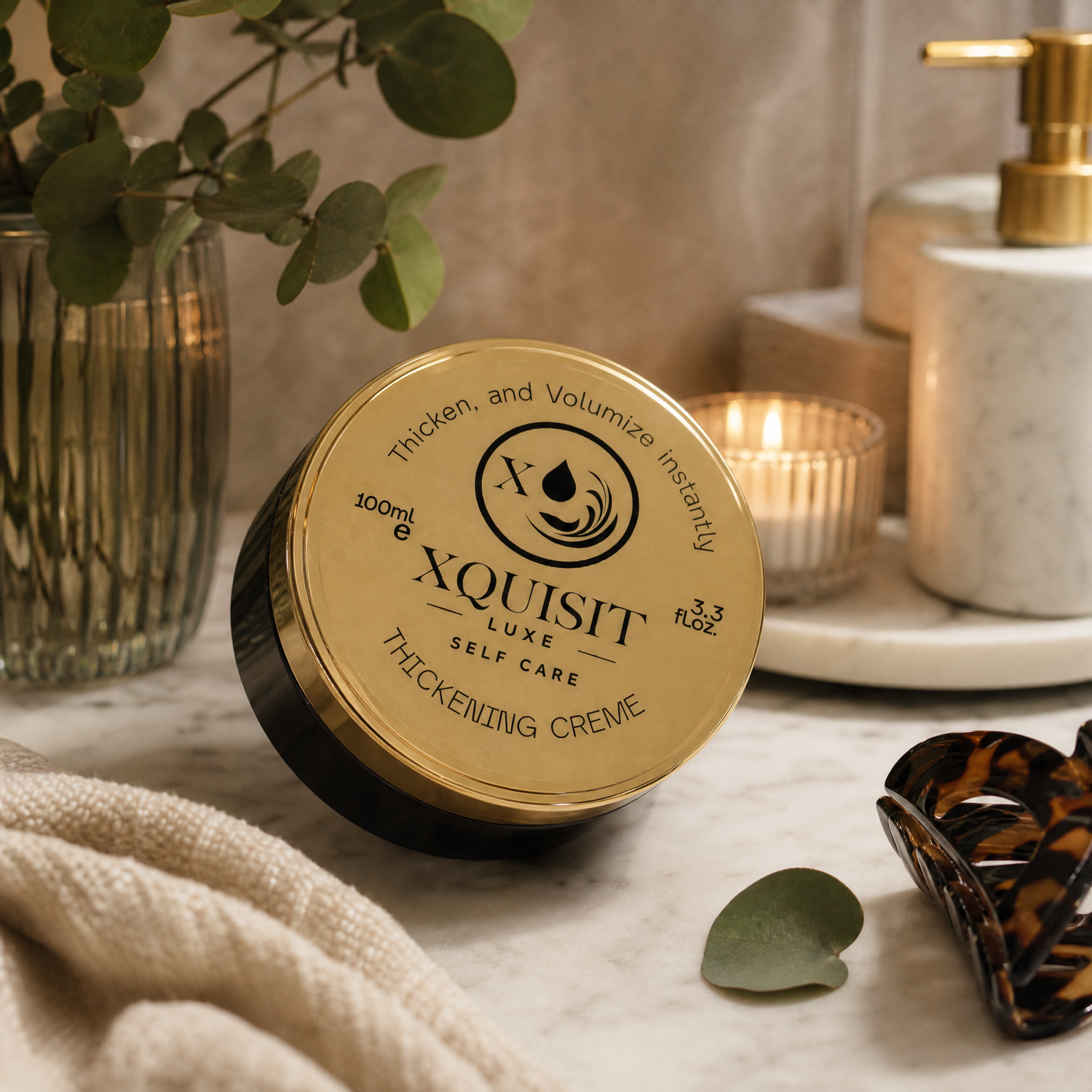 Crème Épaississante pour des Cheveux Plus Épais et Volumineux