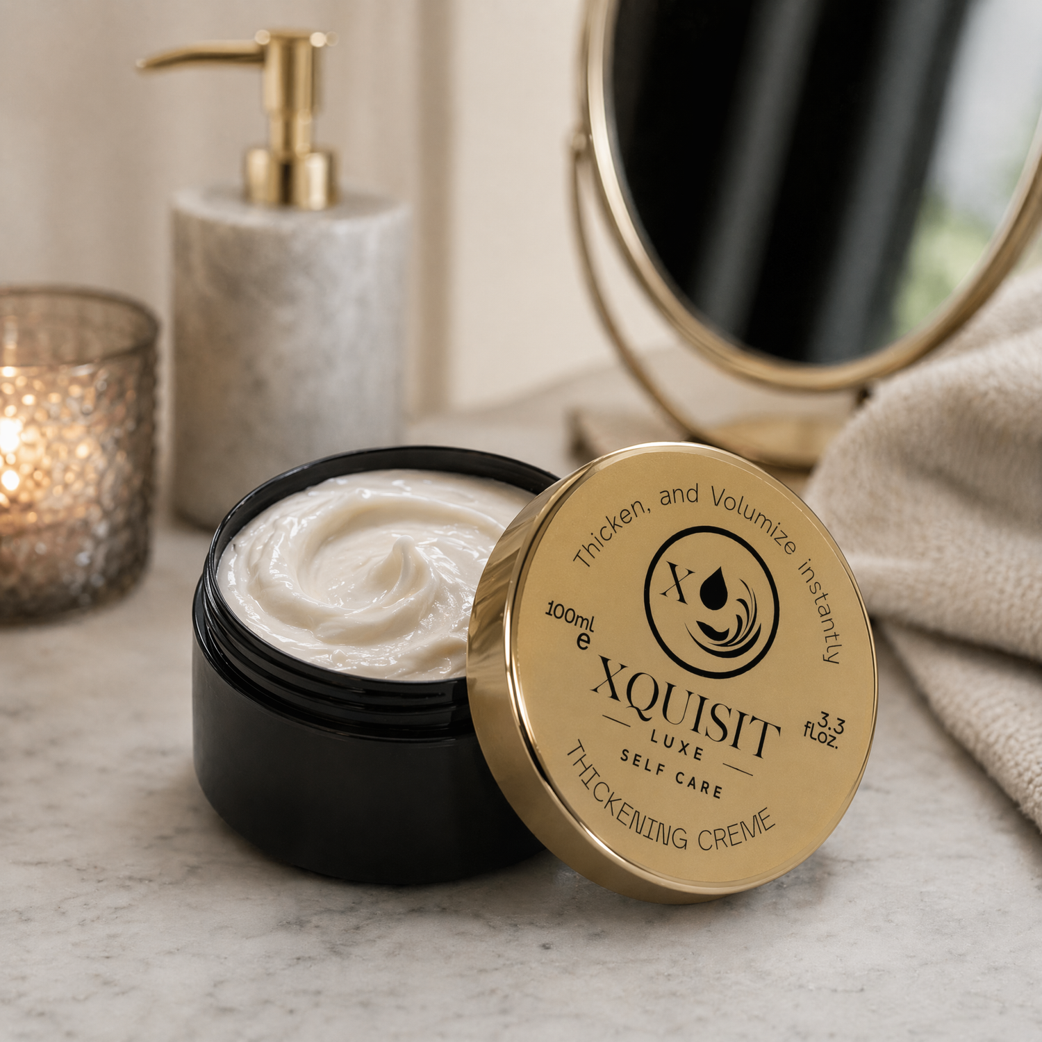 Crème Épaississante pour des Cheveux Plus Épais et Volumineux