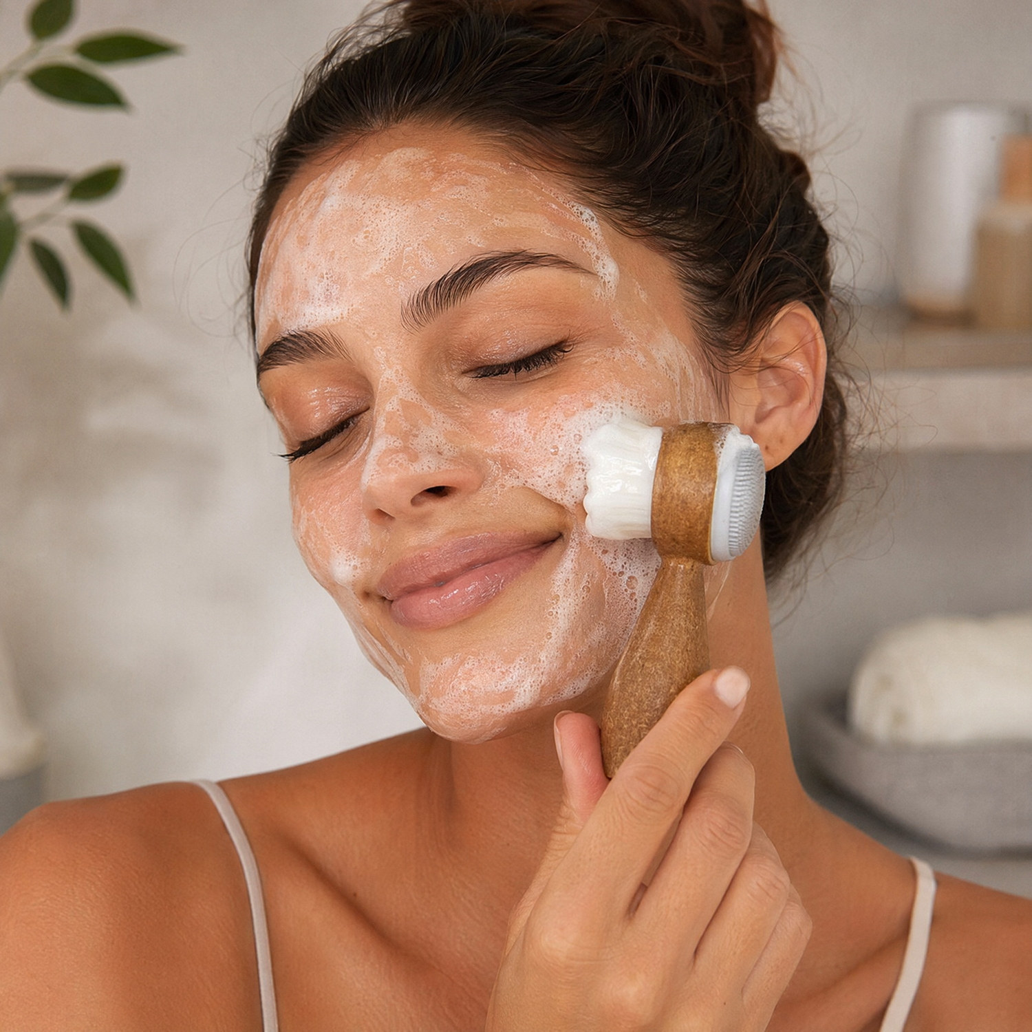 Brosse exfoliante pour une peau lisse et éclatante