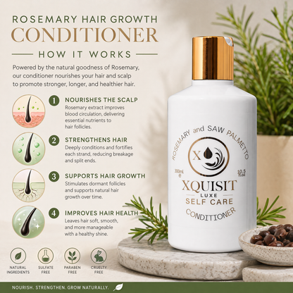 Après-shampoing à la formule de romarin pour une pousse de cheveux plus épaisse et plus saine