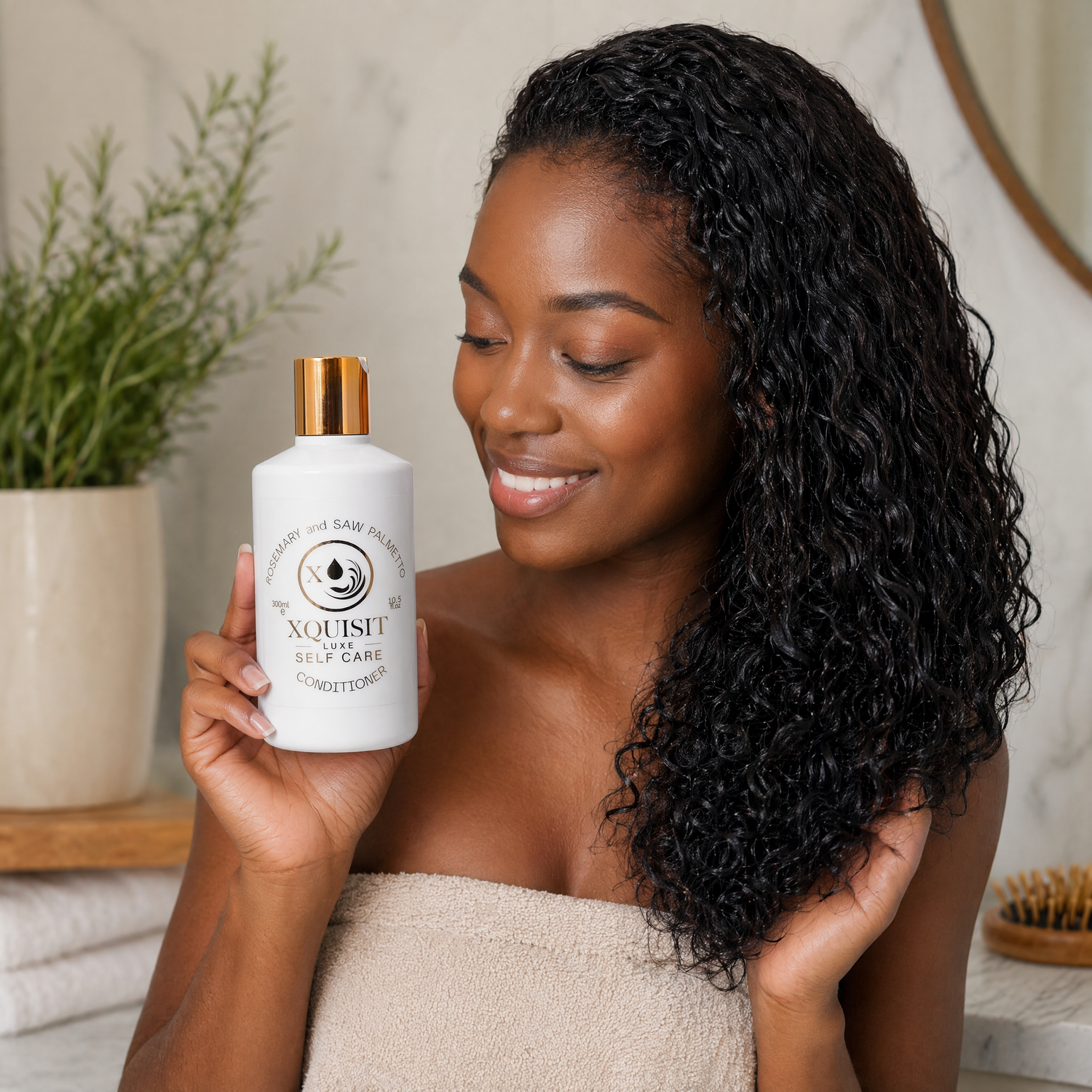Après-shampoing à la formule de romarin pour une pousse de cheveux plus épaisse et plus saine
