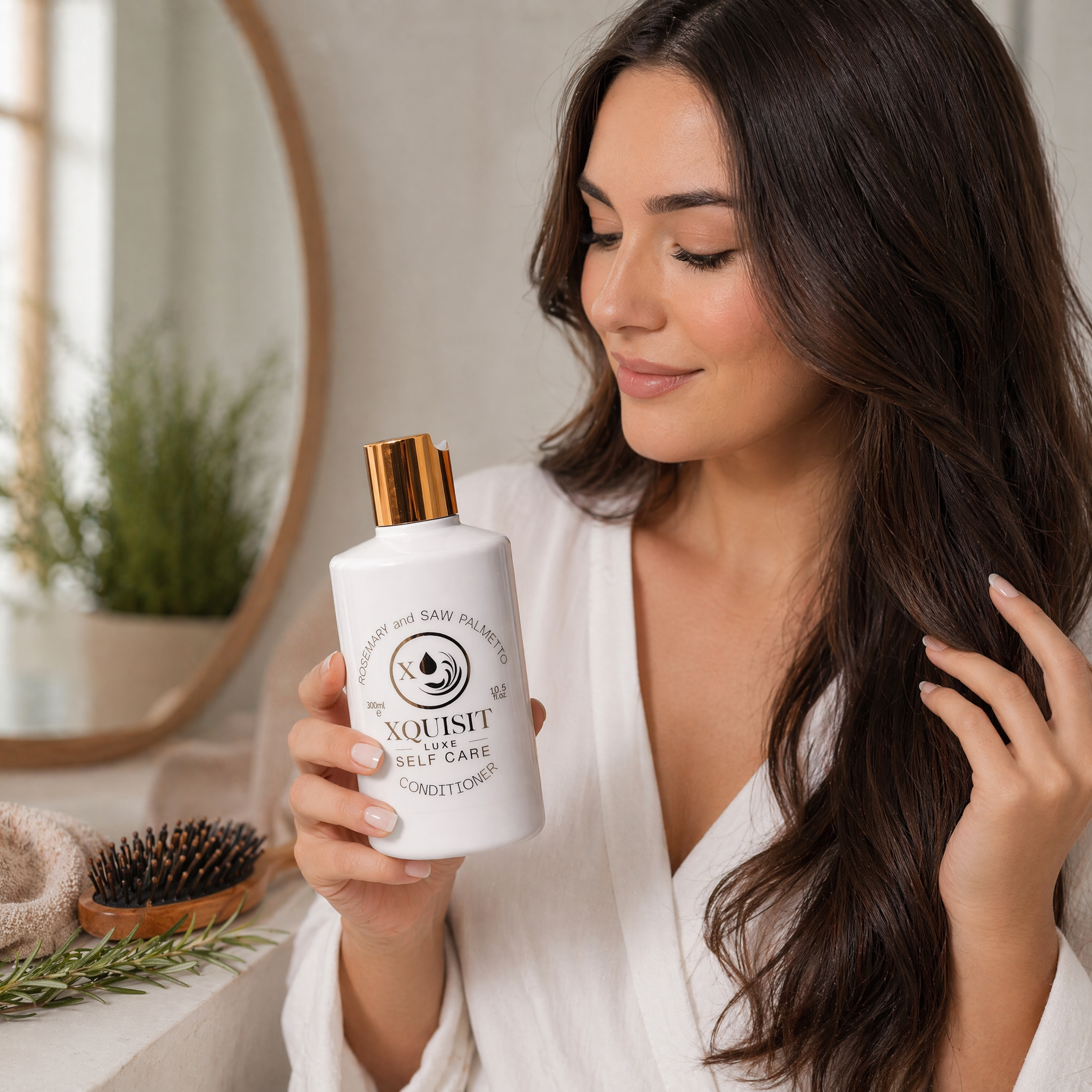Après-shampoing à la formule de romarin pour une pousse de cheveux plus épaisse et plus saine