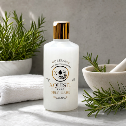 Shampoing à la formule de romarin pour des cheveux plus épais et plus sains