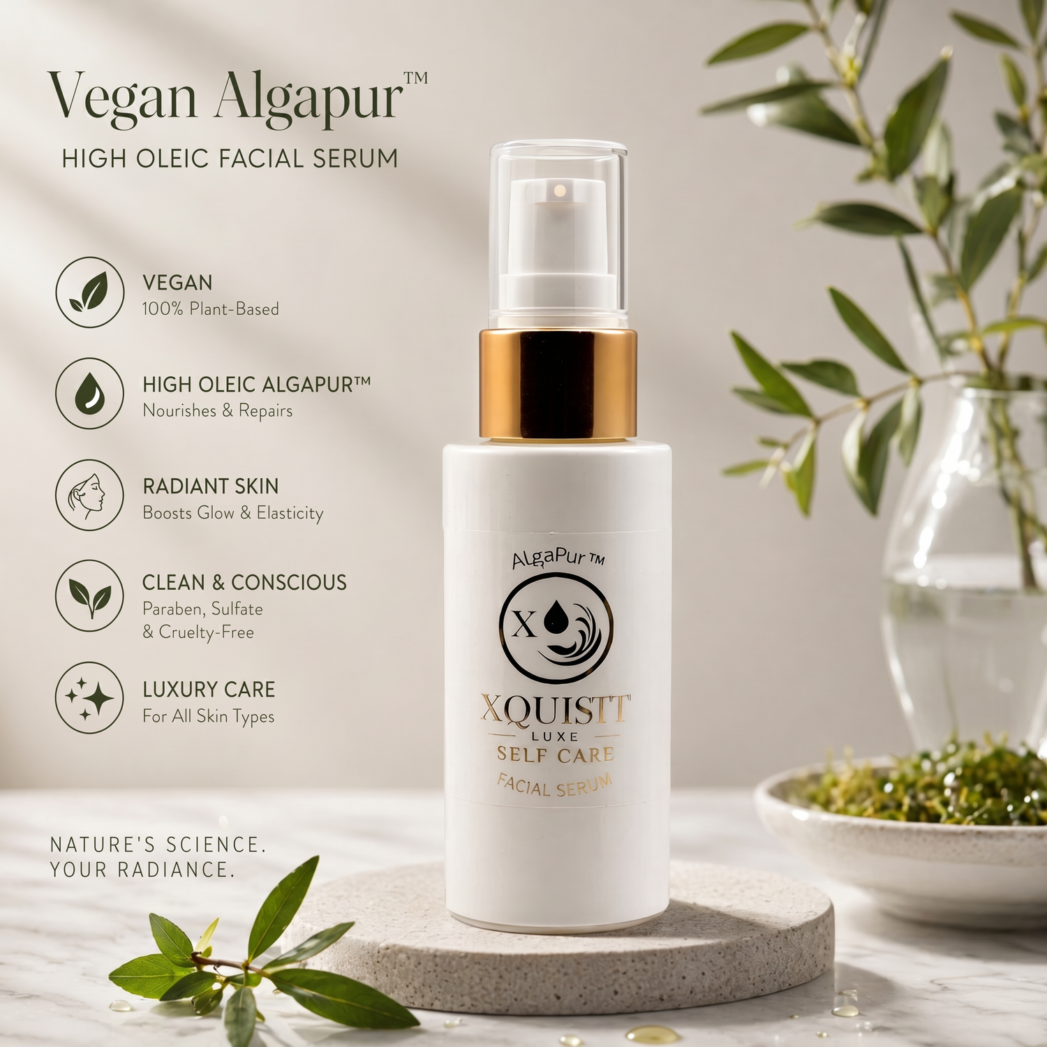Sérum hydratant visage jour et nuit pour une hydratation et un éclat continus