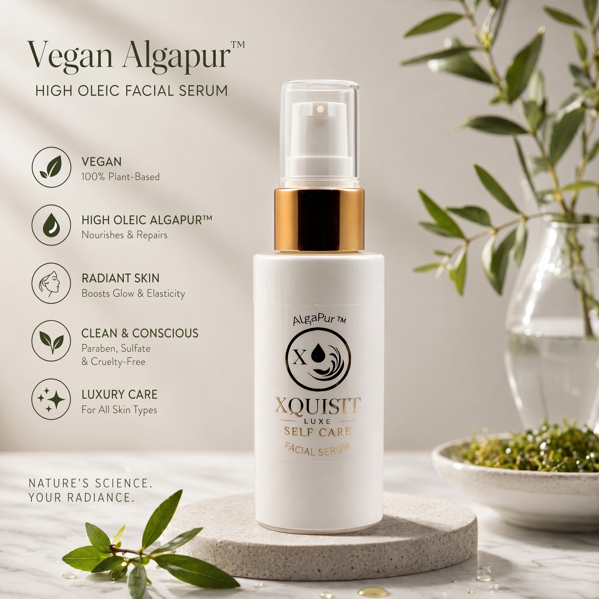 Sérum hydratant visage jour et nuit pour une hydratation et un éclat continus