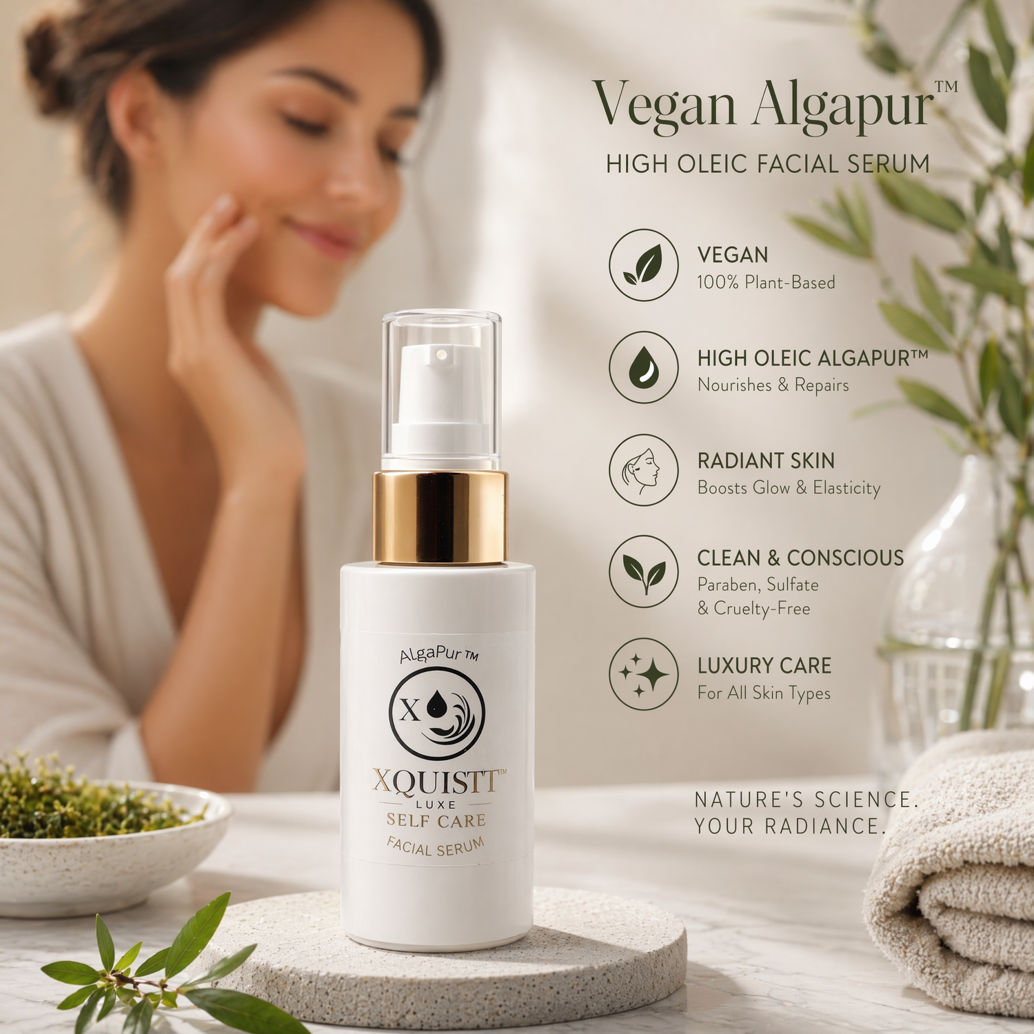 Sérum hydratant visage jour et nuit pour une hydratation et un éclat continus