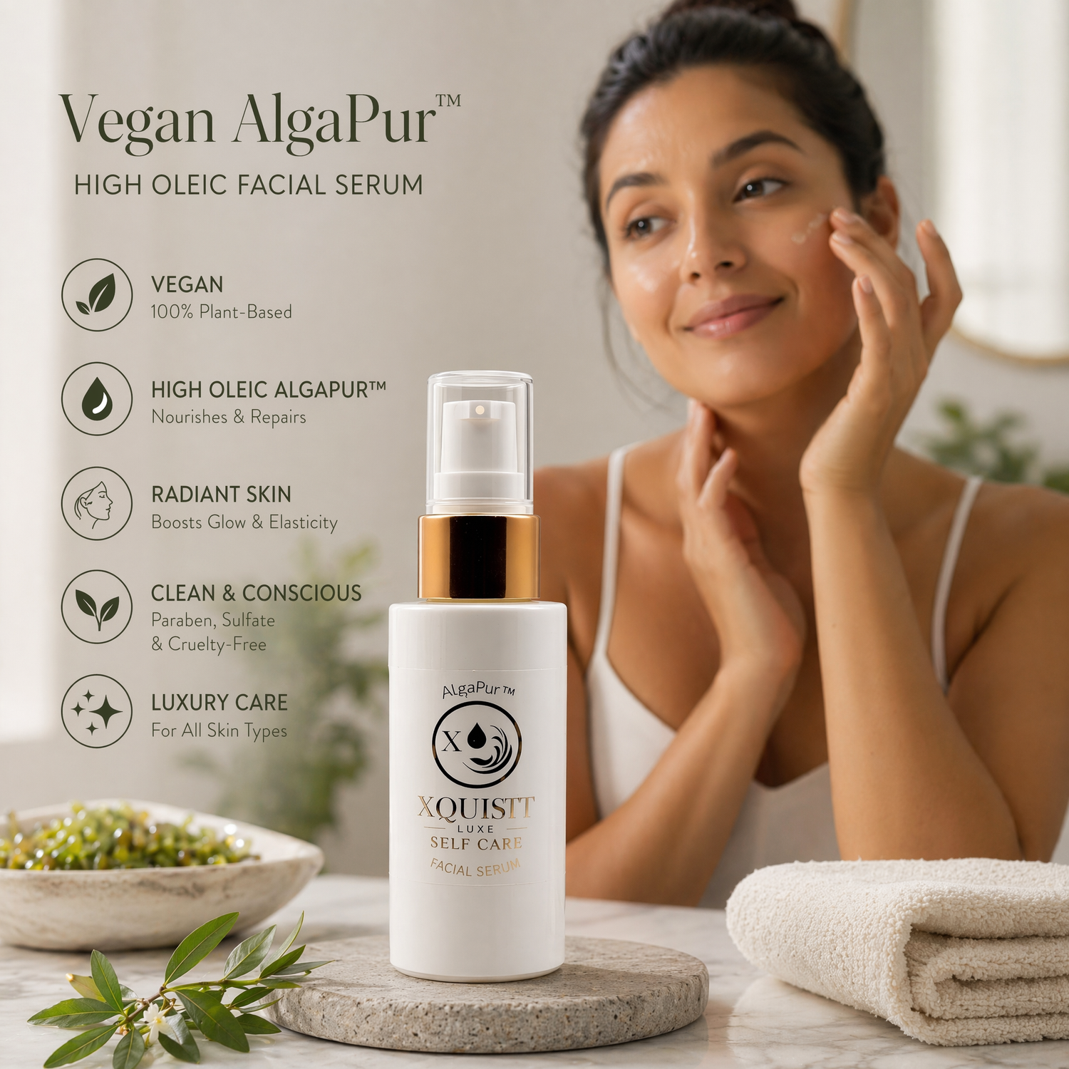 Sérum hydratant visage jour et nuit pour une hydratation et un éclat continus