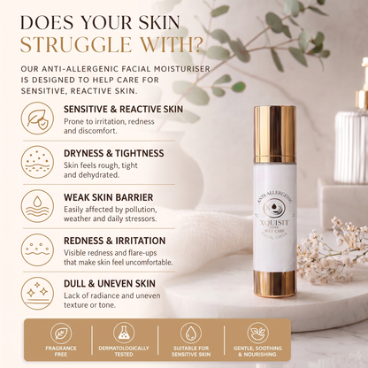 Hydratant Visage Anti-Allergique pour Peaux Sensibles