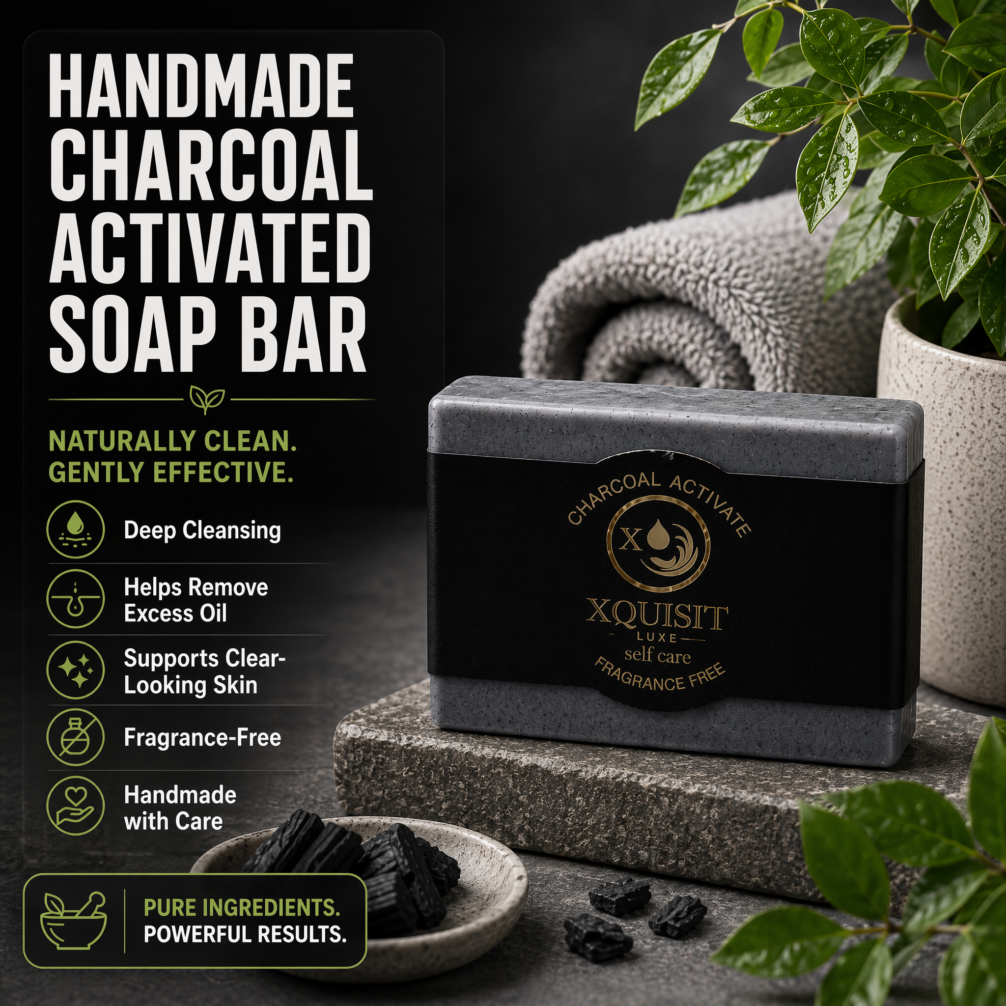 Activated Charcoal Soap — Deep Cleansing &amp; Skin Detox