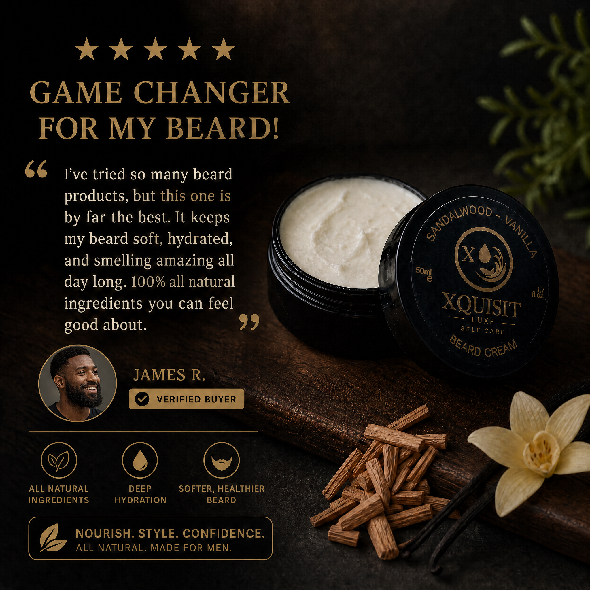 Beard Cream for Men — Nourishing &amp; Styling Formula - Xquisit Luxe skincare &amp; Perfume