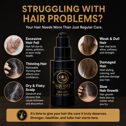 Biotin Hair Serum with Caffeine 10% — Healthy Hair Growth Xquisit Luxe