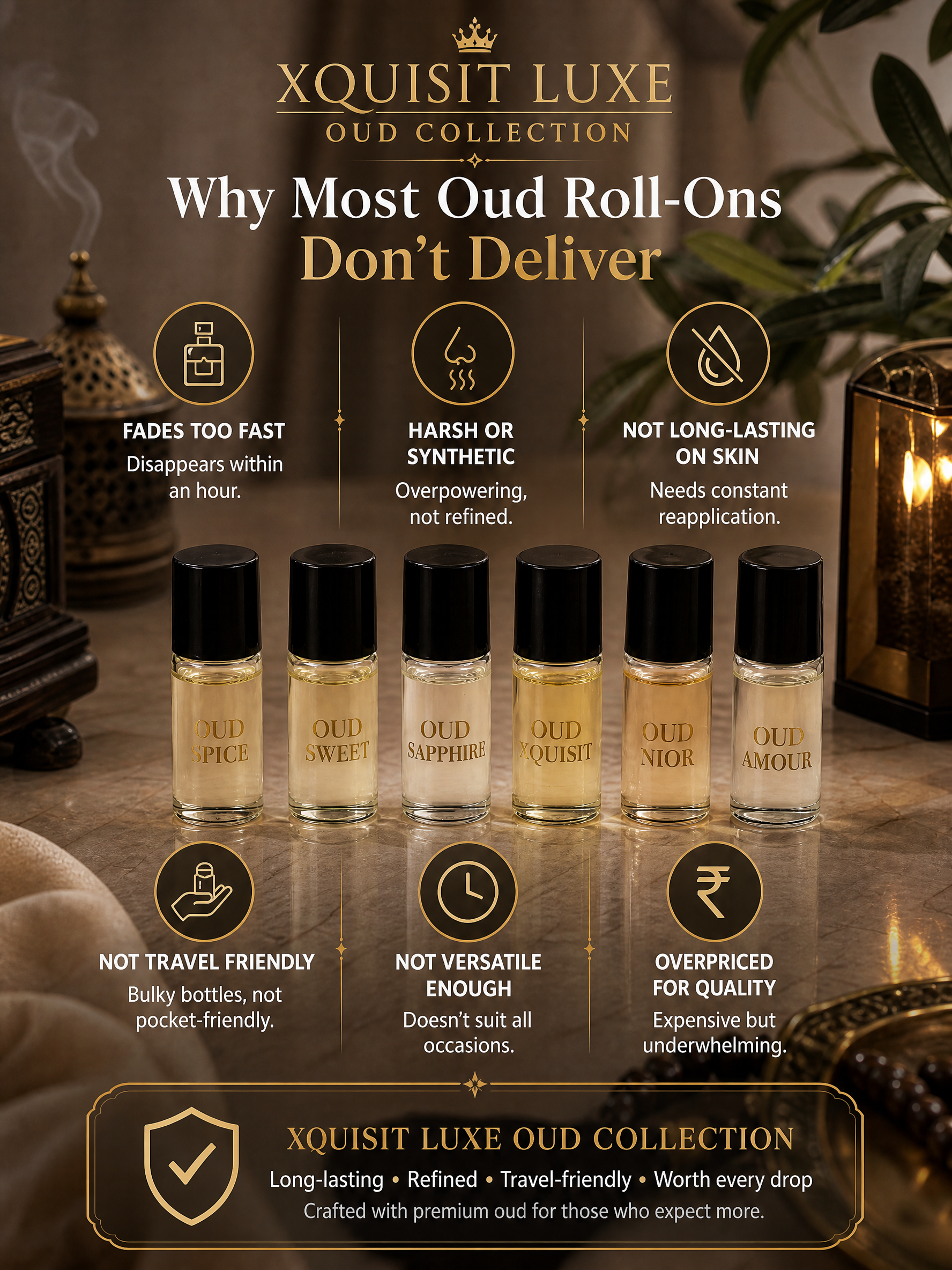 Oud Perfume Oil — Xquisit Collection Xquisit Luxe