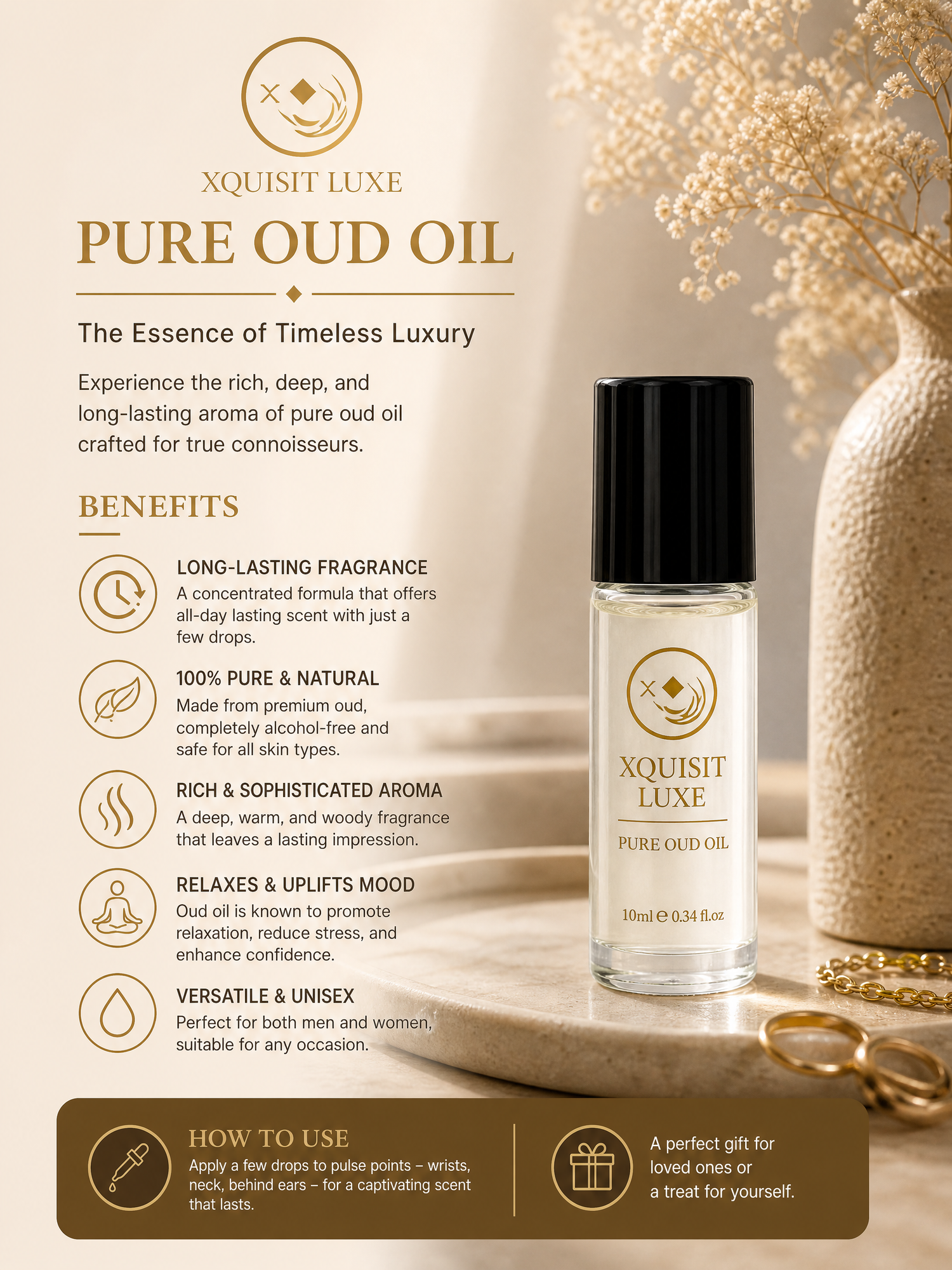 Oud Perfume Oil — Xquisit Collection Xquisit Luxe