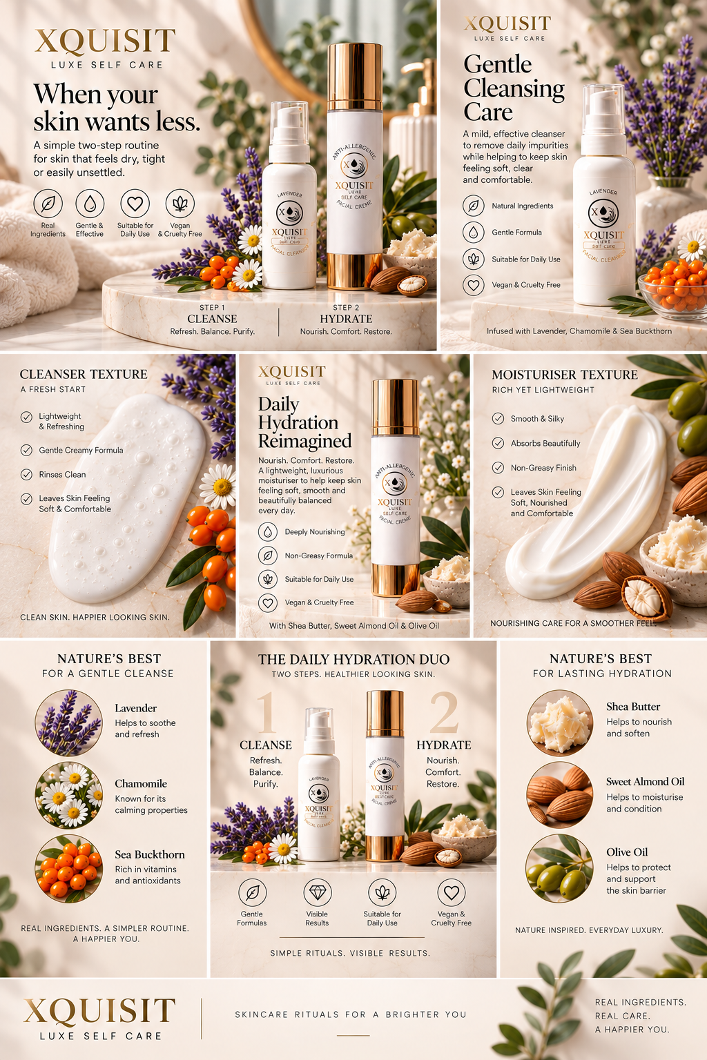 The Daily Hydration Duo Xquisit Luxe Self Care