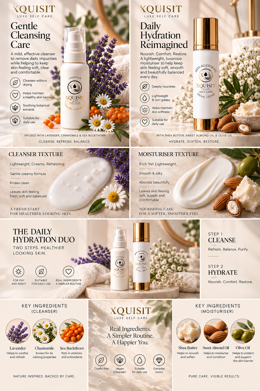 The Daily Hydration Duo Xquisit Luxe Self Care