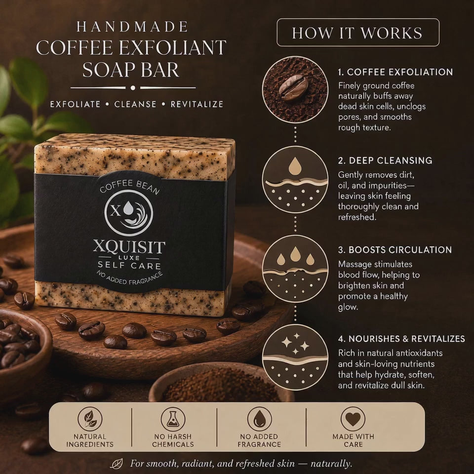 xquisit luxe coffee soap info video