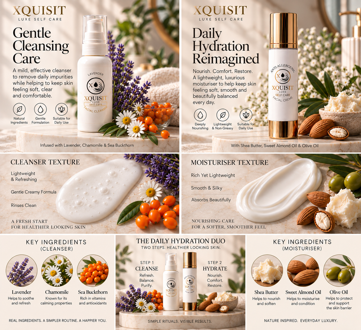 The Daily Hydration Duo Xquisit Luxe Self Care